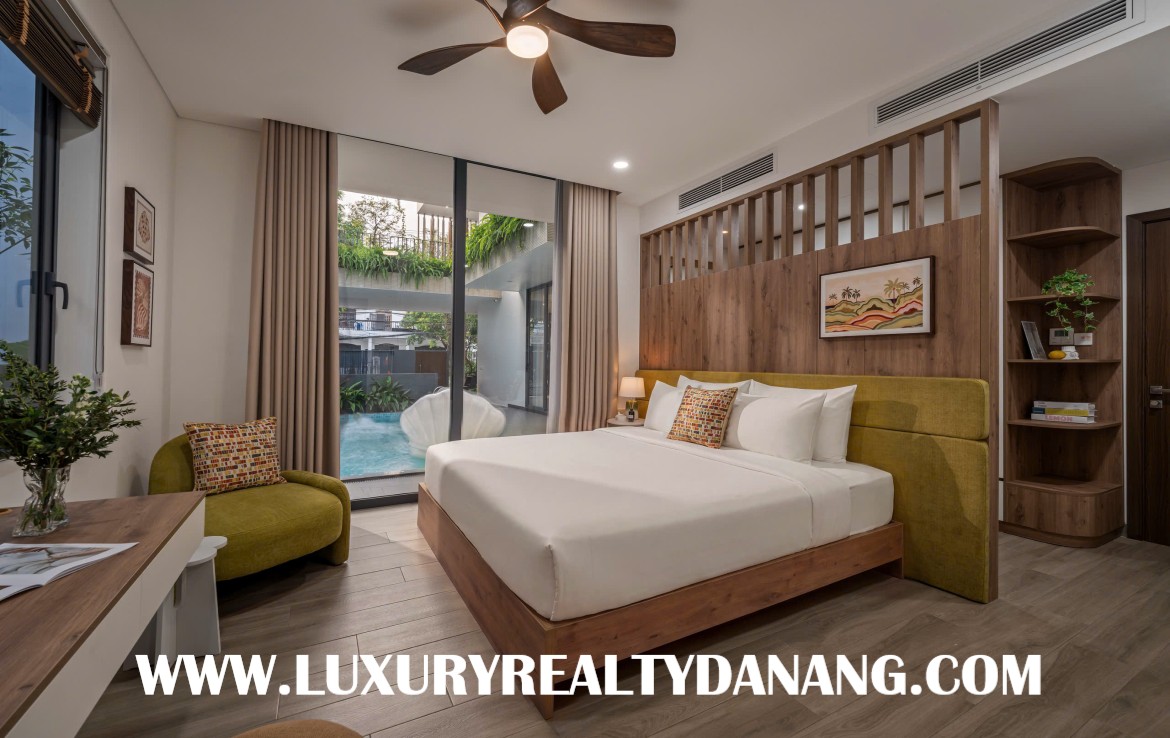 Danang villa for rent in Hai Chau district, Vietnam, four bedrooms, swimming pool, near the airport