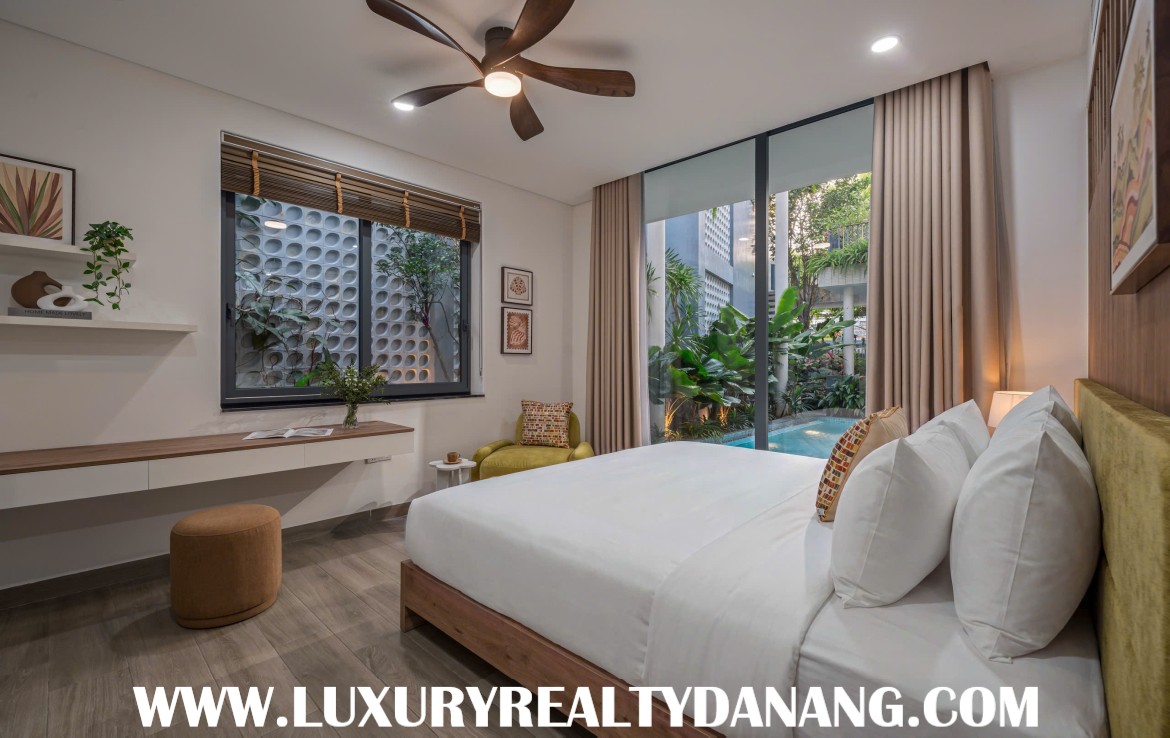 Danang villa for rent in Hai Chau district, Vietnam, four bedrooms, swimming pool.