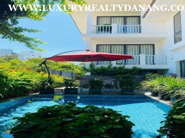 Villas for rent in Danang, in Euro villa, Vietnam, Son Tra district, swimming pool, by the river