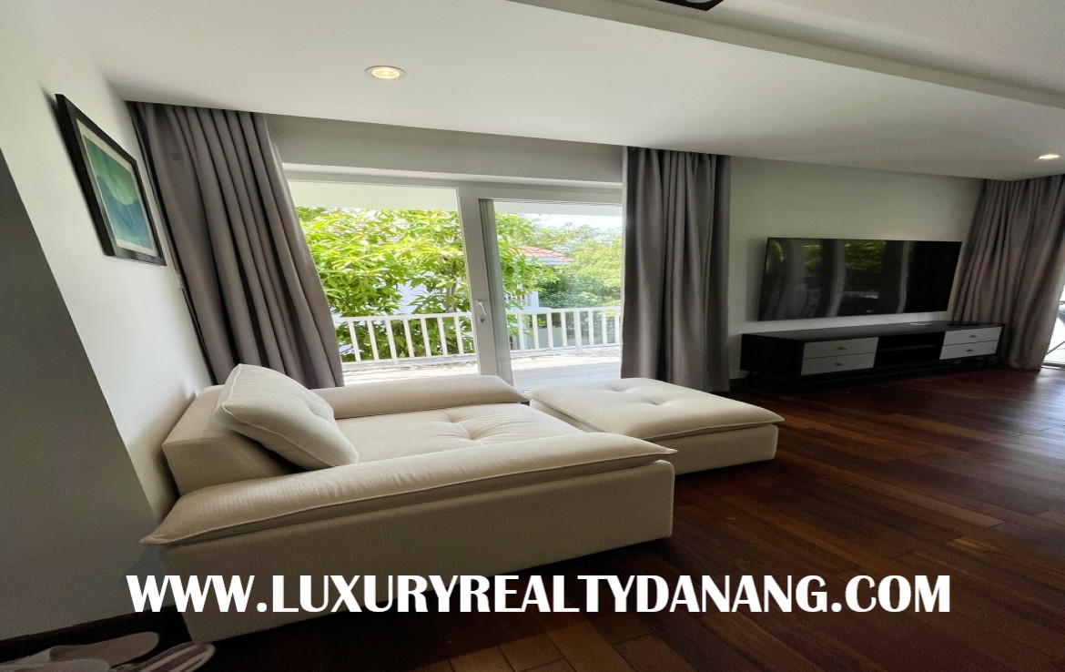 Euro villa Danang for rent in Son Tra district, Vietnam, four bedrooms, Western style