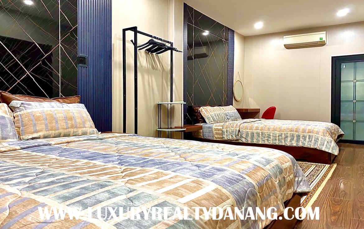 Danang villas for rent in Vietnam, walking to the beach bay, green design