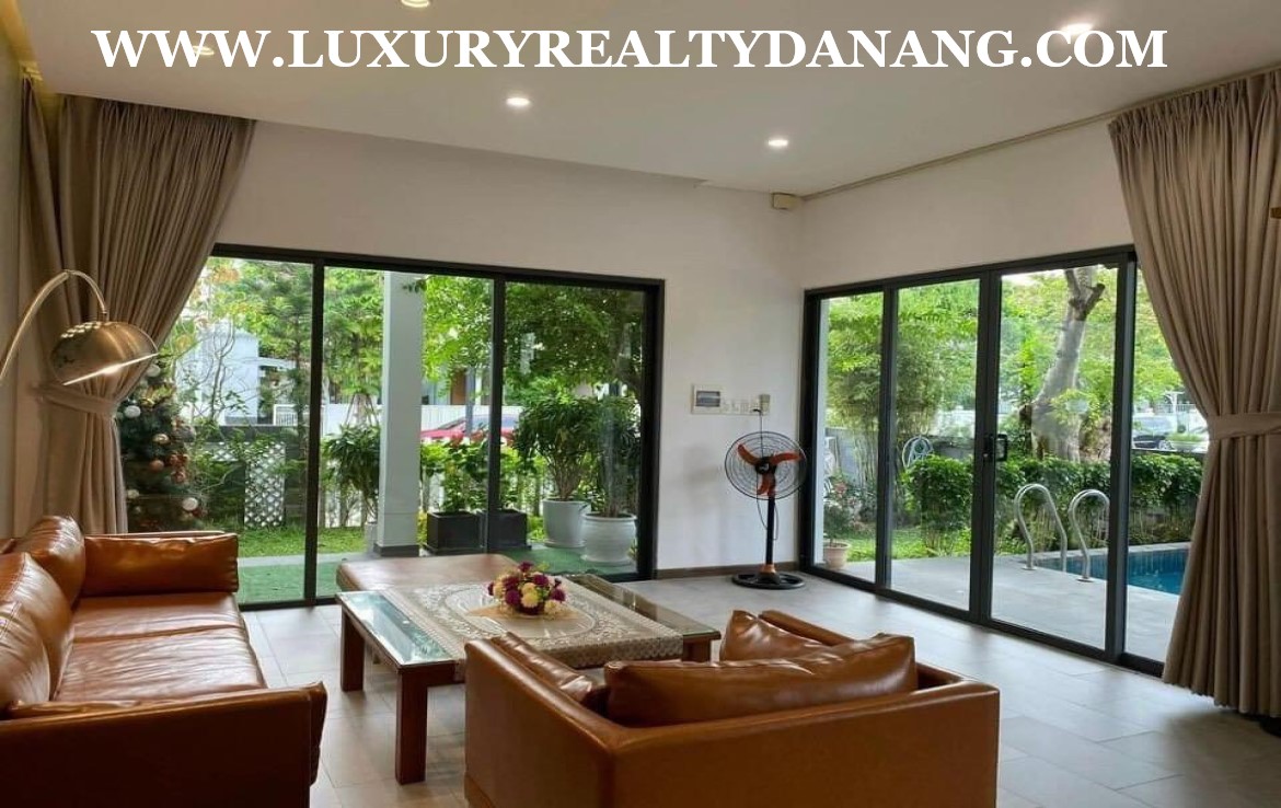 Villas for rent in Danang, in Euro villa, Vietnam, Son Tra district, swimming pool 1