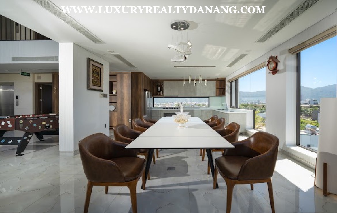 Penthouse apartment Da Nang for rent in Son Tra district, Vietnam, near the beach, oceanview