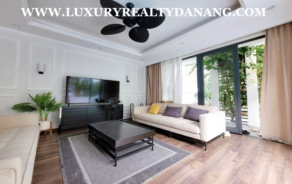 Danang Euro villa for rent in Euro village, in Son Tra district, Vietnam, in the beachside