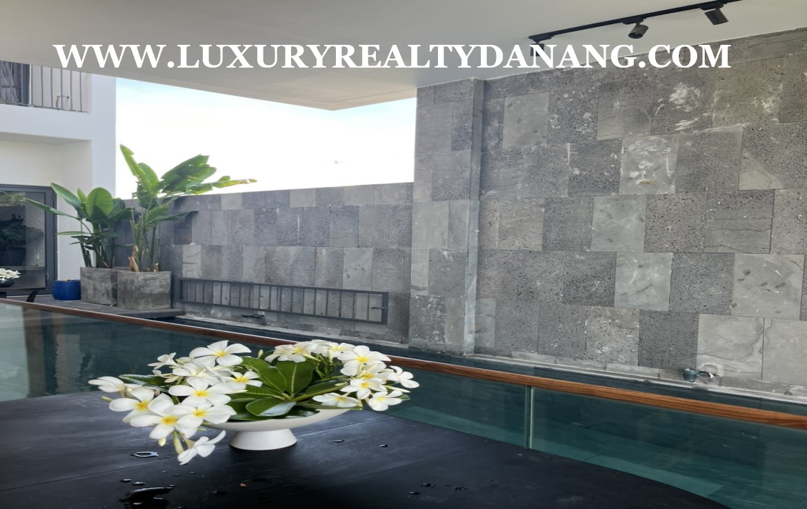 Danang modern house rental in FPT residential area, Ngu Hanh Son district, Vietnam, modern style with swimming pool