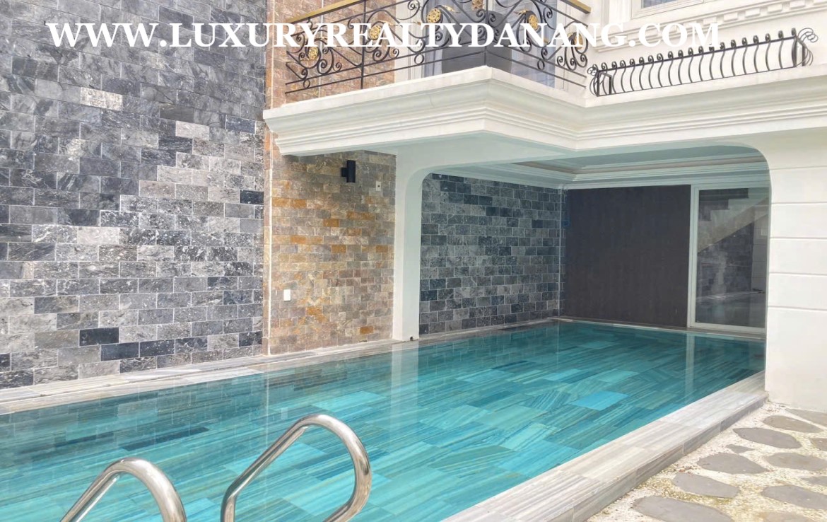 Danang luxury house rental near My Khe beach bay, Vietnam, 8 bedrooms, swimming pool