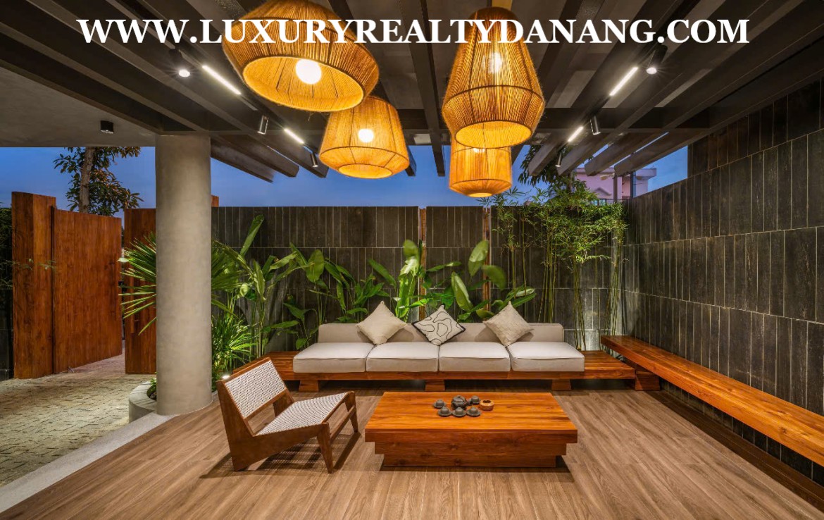 Luxury villa in Danang near Tan Tra beach bay, Ngu Hanh Son district, Vietnam, modern style