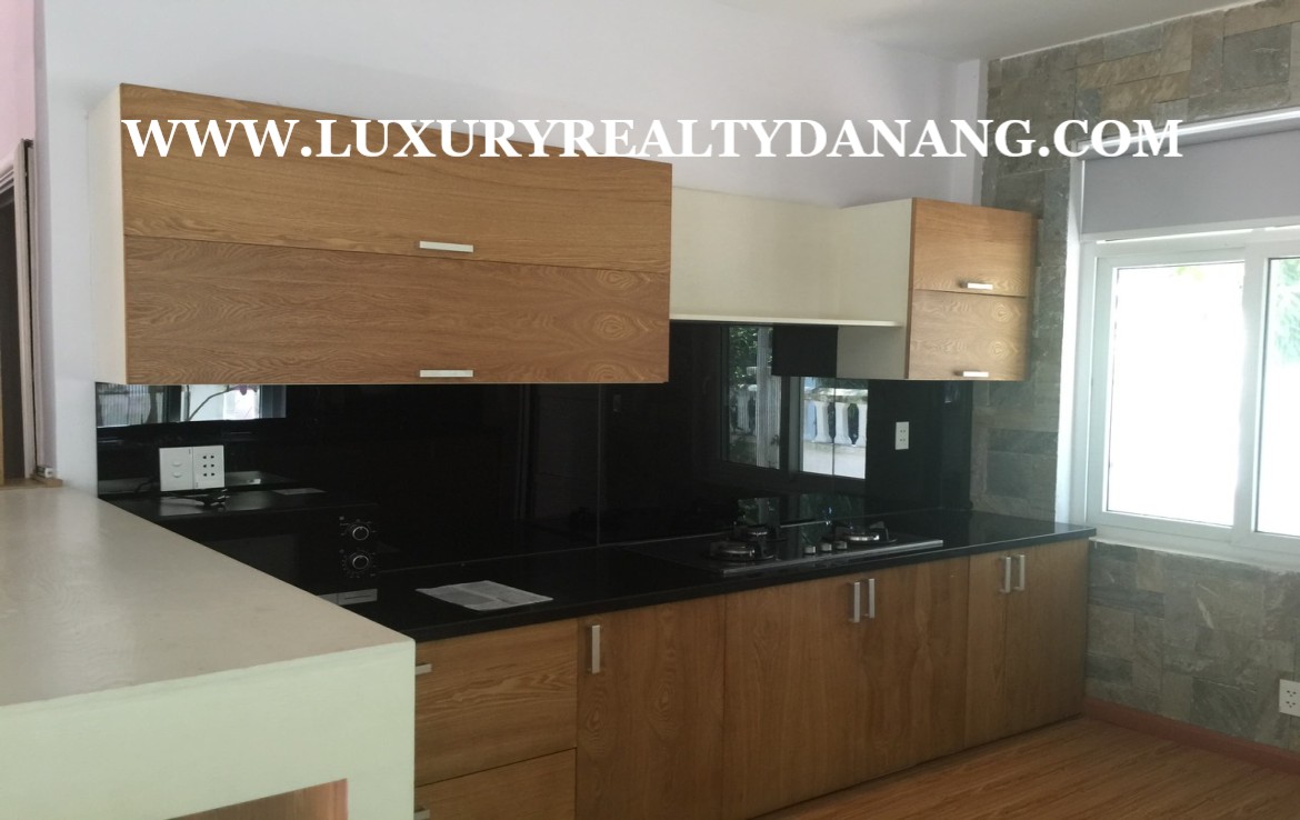 Fortune Park villa Danang for rent in Vietnam, Son Tra district, peaceful view towards the park