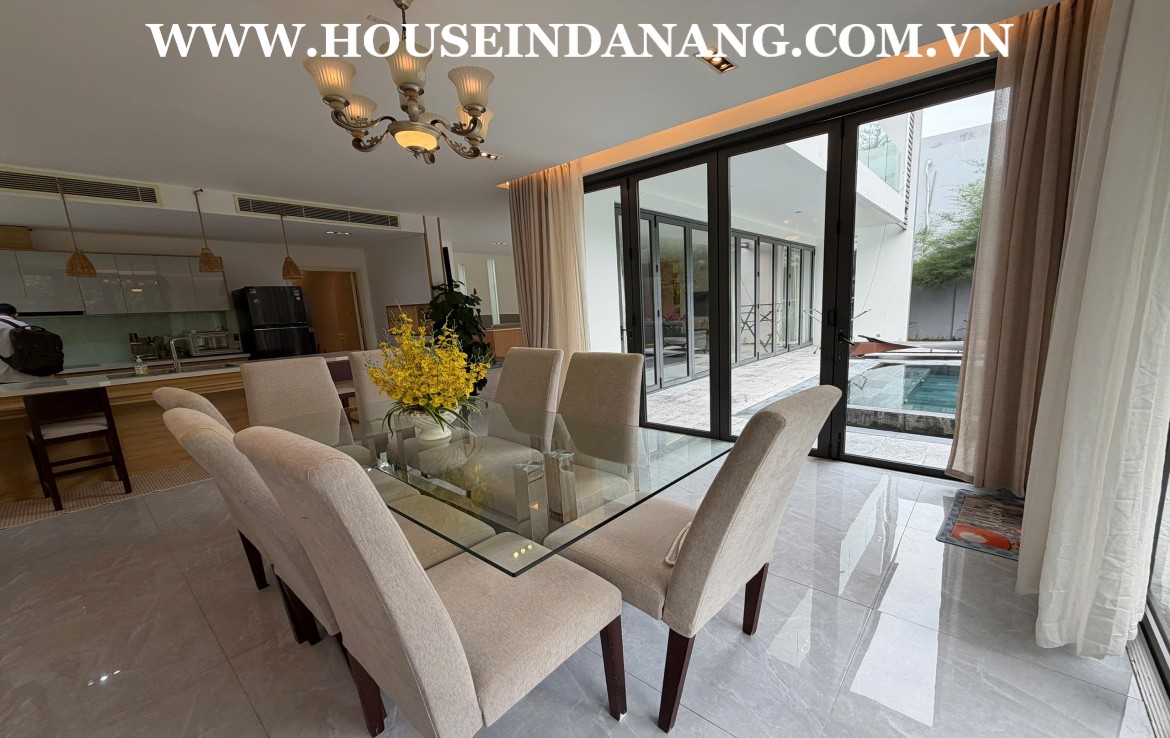 Golf villa rental Danang in The Dunes Residence, Vietnam, near the beach, golf course view