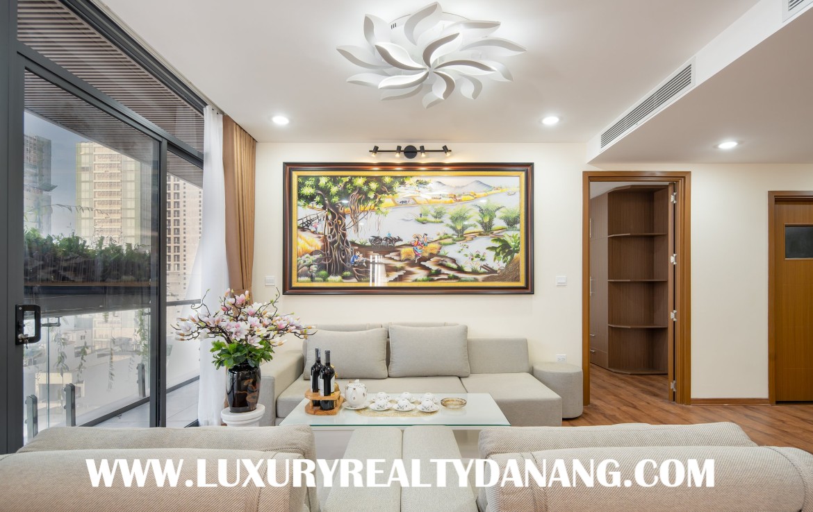 Danang beach apartment for rent in Vietnam, Son Tra district, two bedrooms