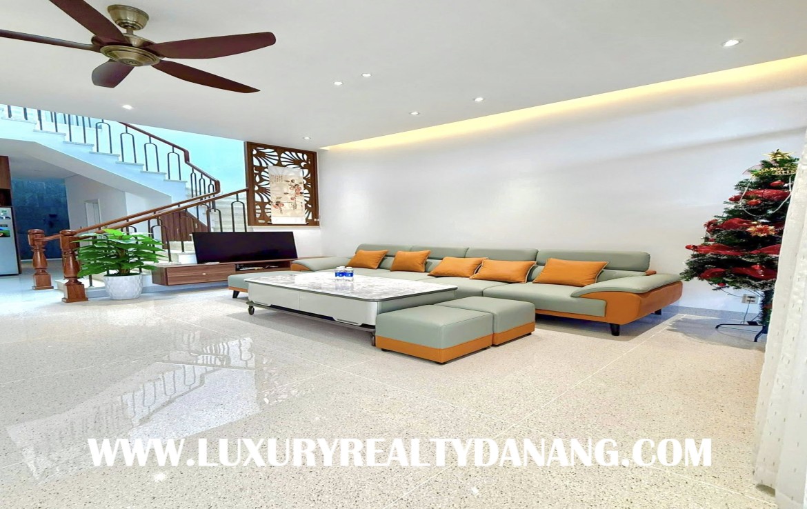 Danang house for rent in FPT residential area, Vietnam, Ngu Hanh Son district, modern style, near the beach