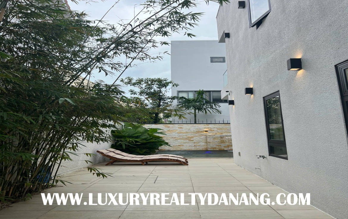 Danang luxurious villa rental near Son Tra Peninsula, Vietnam, walking to the beach