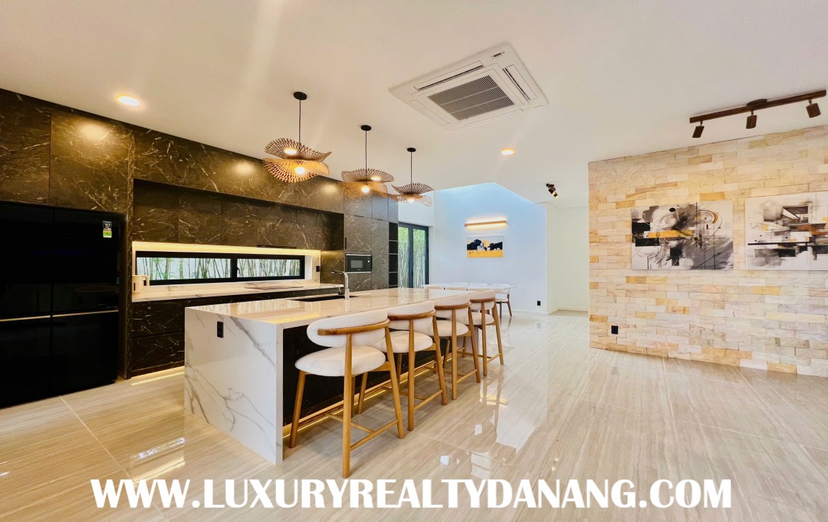 Danang luxurious villa rental near Son Tra Peninsula, Vietnam, walking to the beach