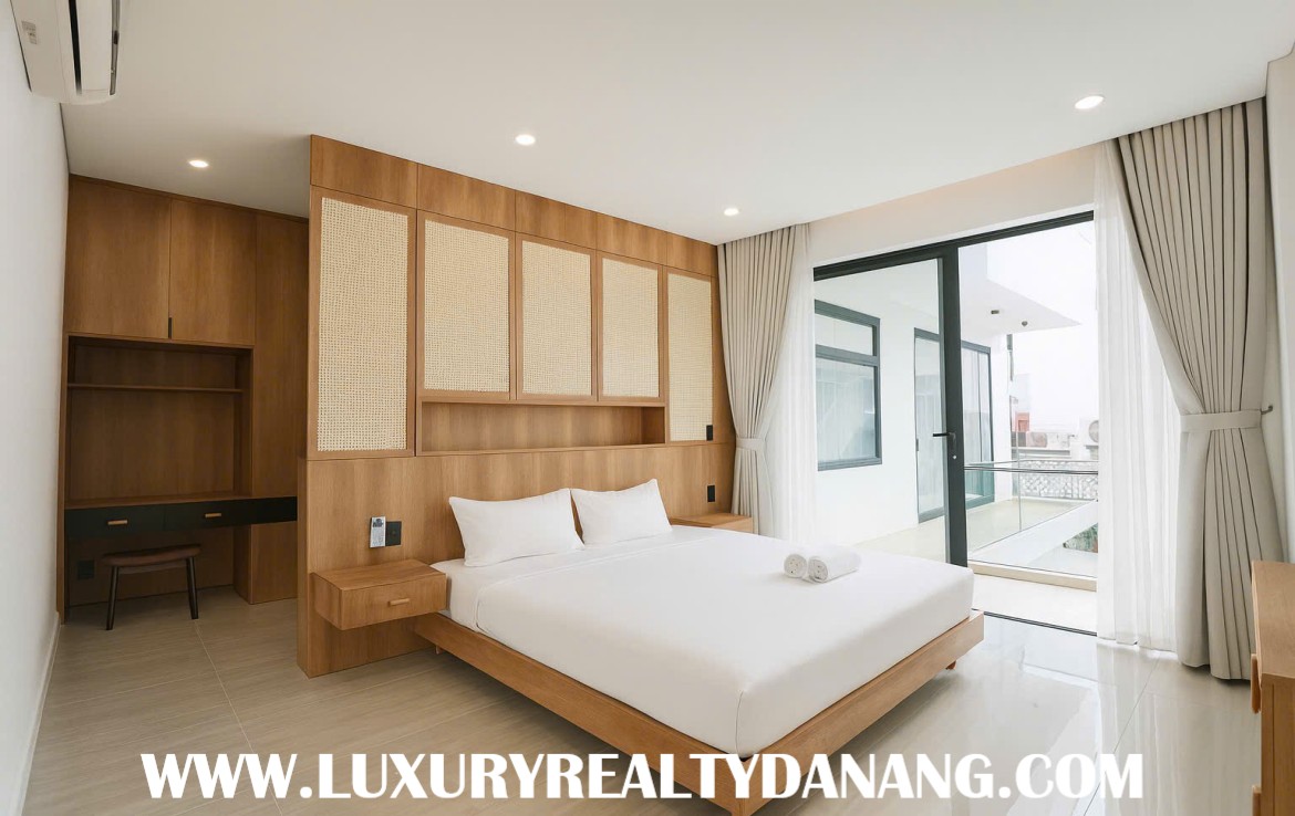 Danang luxurious villa rental near Son Tra Peninsula, Vietnam, walking to the beach