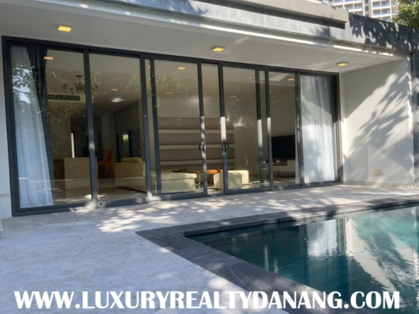 Danang modern villa rental in The Point Residences, Vietnam, Ngu Hanh Son district, golf view