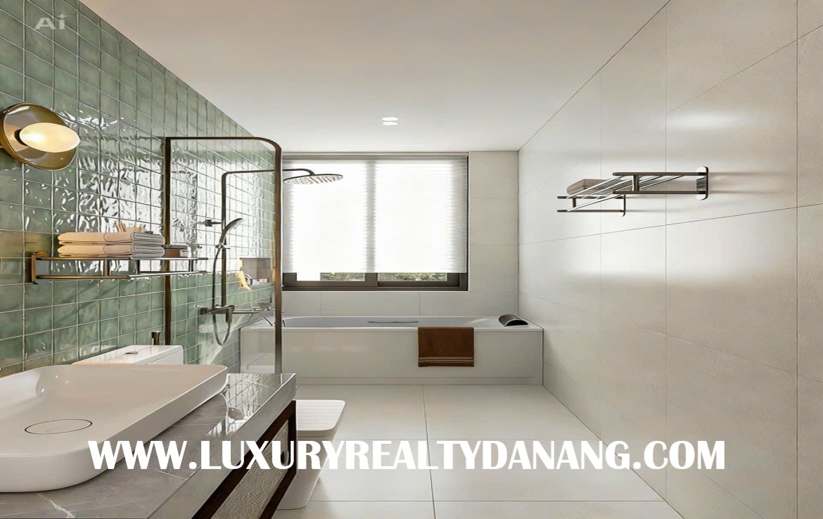 Modern house rental Danang, Vietnam, in Nam Viet A residential area, Wester style