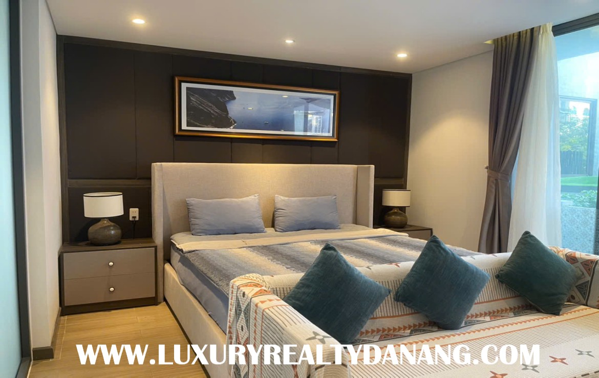 Modern villa rental Danang in Euro village, Vietnam, Son Tra district, modern quality