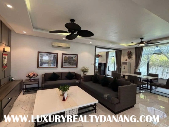 Luxury villas rental Danang in Euro village, Vietnam, Son Tra district, four bedrooms, near the river