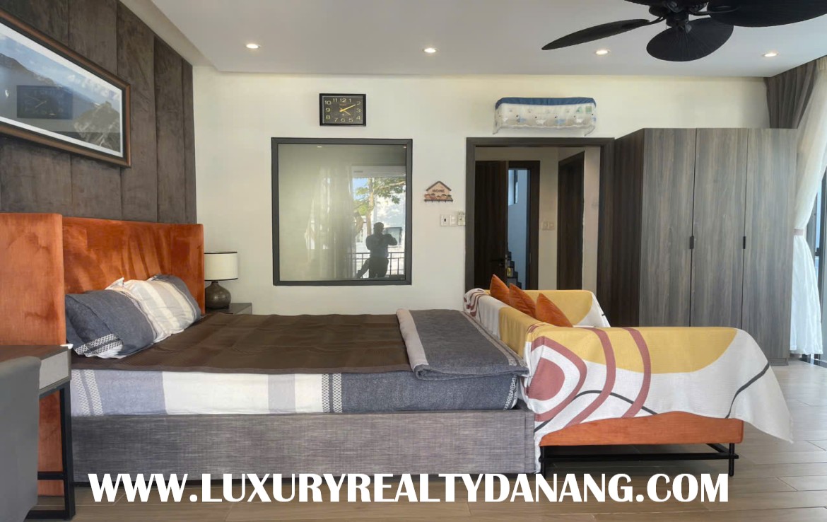 Modern villa rental Danang in Euro village, Vietnam, Son Tra district, modern style