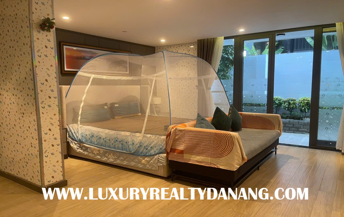 Modern villa rental Danang in Euro village, Vietnam, Son Tra district, western style