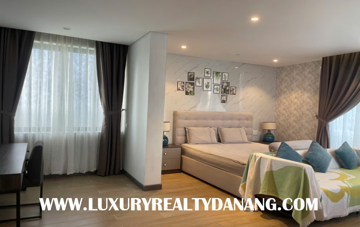 Modern villa rental Danang in Euro village, Vietnam, Son Tra district, modern quality