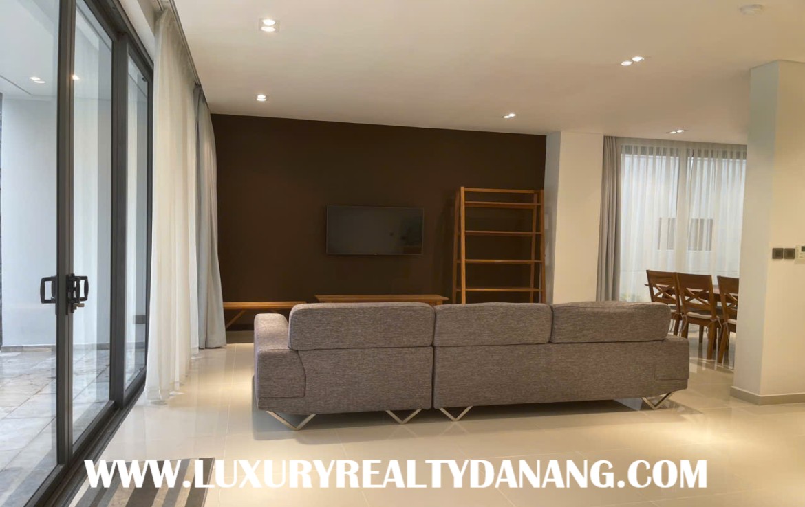 Point villa rent Danang in The Point Residences, Vietnam, walking to the beach 2