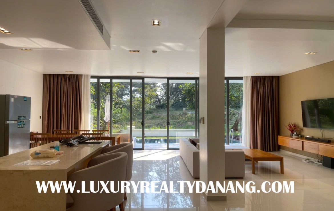 Villas for rent Danang in The Point Residence, Vietnam, swimming pool, golf view
