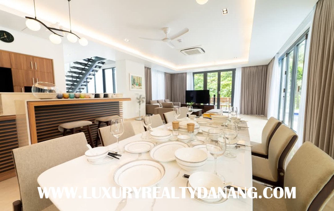 Danang Ocean villa rental, Vietnam, Ngu hanh Son district, four bedrooms, Western style