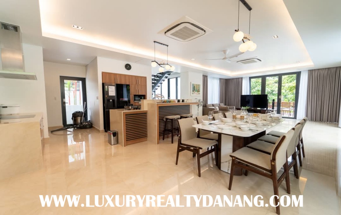 Danang Ocean villa rental, Vietnam, Ngu hanh Son district, four bedrooms, modern style