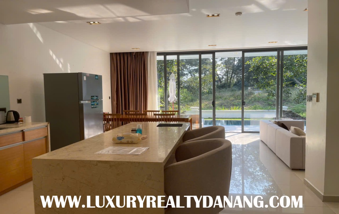 Villas for rent Danang in The Point Residence, Vietnam, swimming pool, golf view