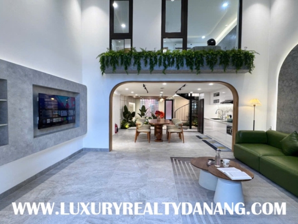 Danang modern house rent in Vietnam, walking to Pham Van Dong beach, swimming pool