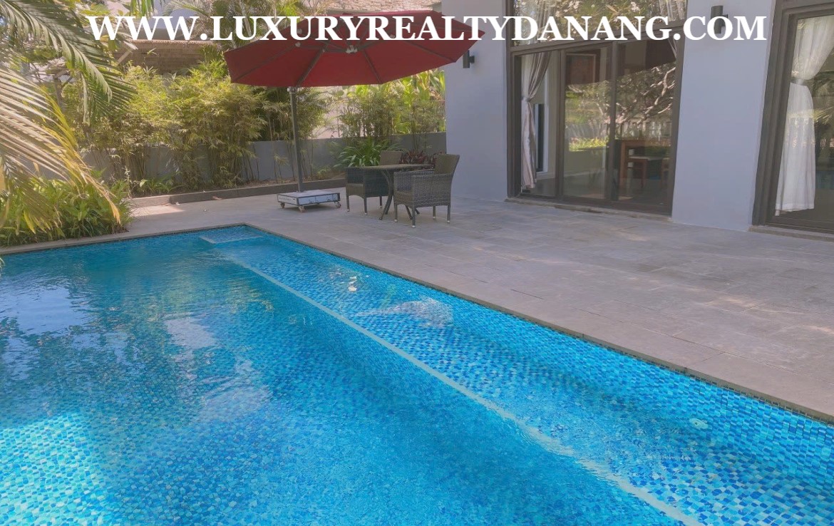 Golf course villa Danang for rent in Montgomerie Links, Vietnam, near the beach