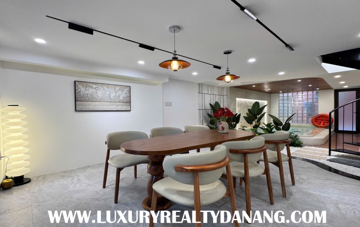 Danang modern house rent in Vietnam, walking to Pham Van Dong beach, swimming pool 3