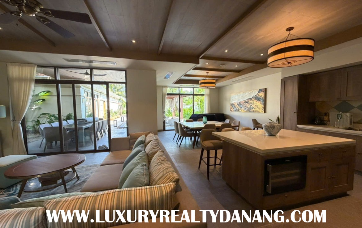 Danang Fusion villa rental in Vietnam, in Fusion Resort & villas, three bedrooms, high- end furniture