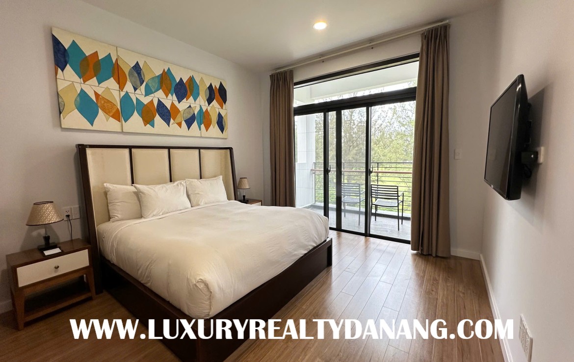 Golf course villa Danang for rent in Montgomerie Links, Vietnam, in the beachside