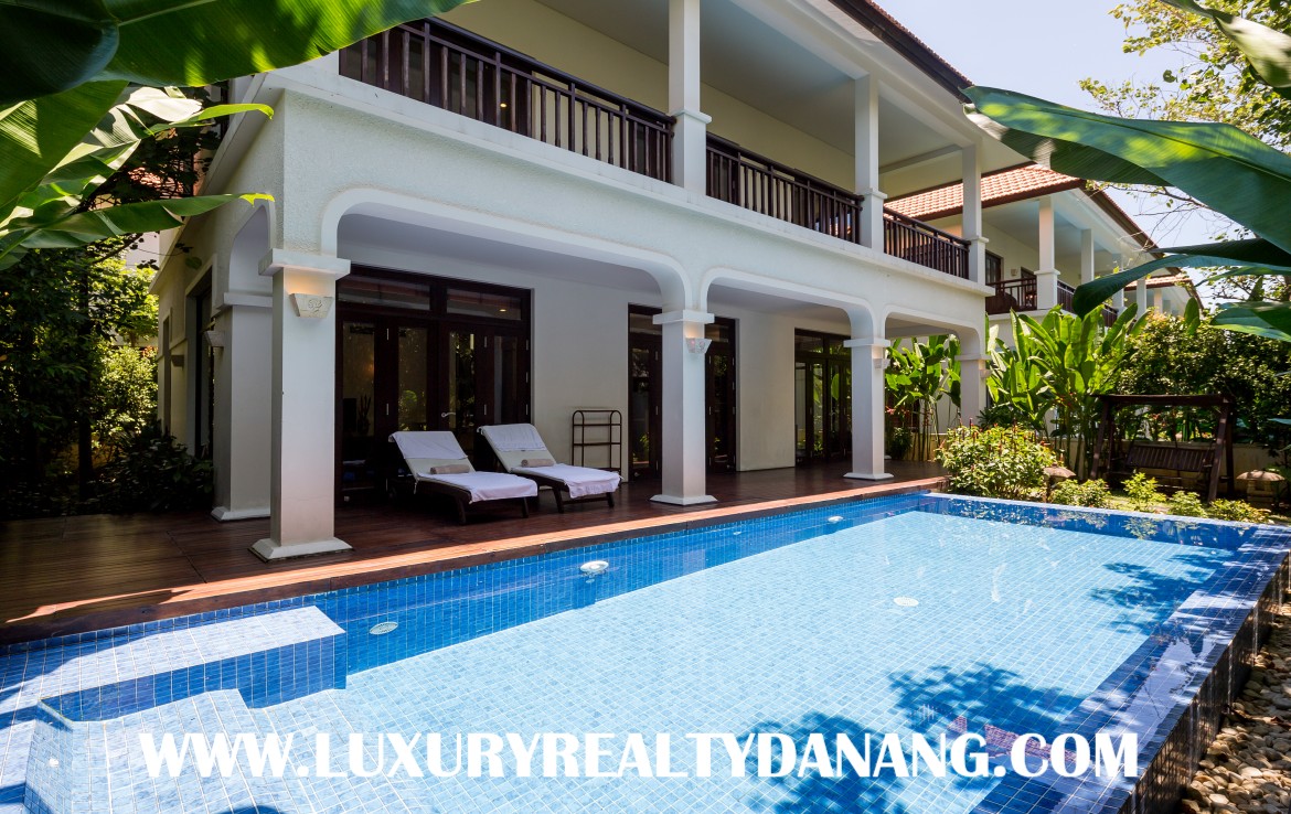 Furama luxury villa Danang, in Vietnam, just near My Khe beach bay