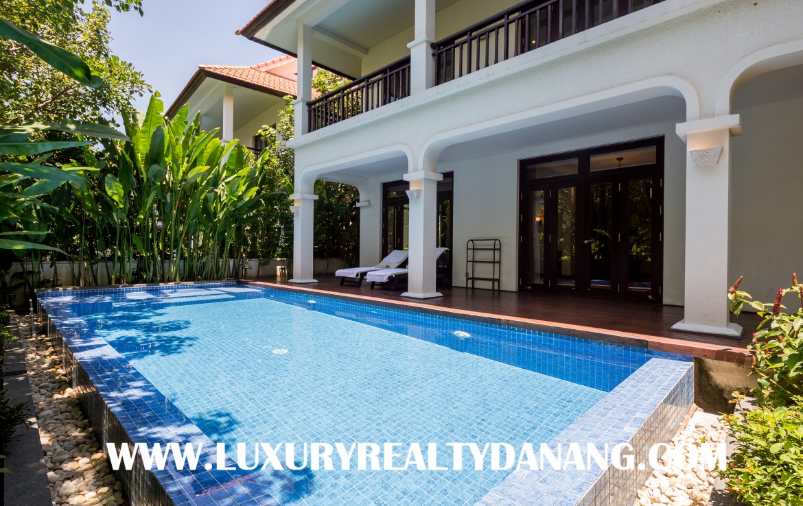 Furama luxury villa Danang, in Vietnam, just near My Khe beach bay