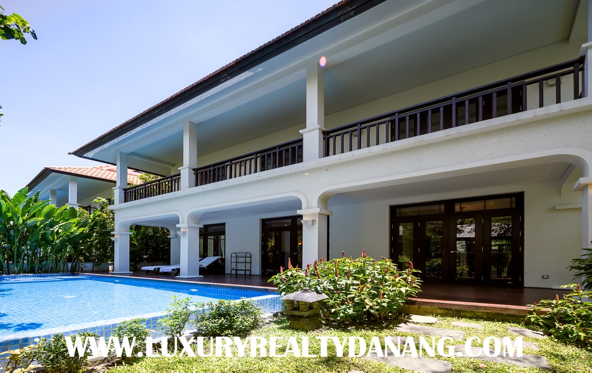 Furama luxury villa Danang, in Vietnam, just near My Khe beach bay