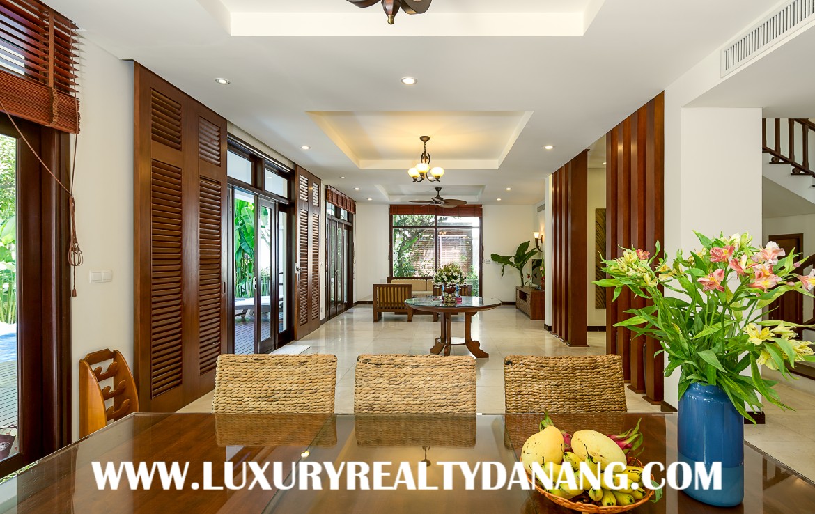 Furama luxury villa Danang, in Vietnam, just near My Khe beach bay