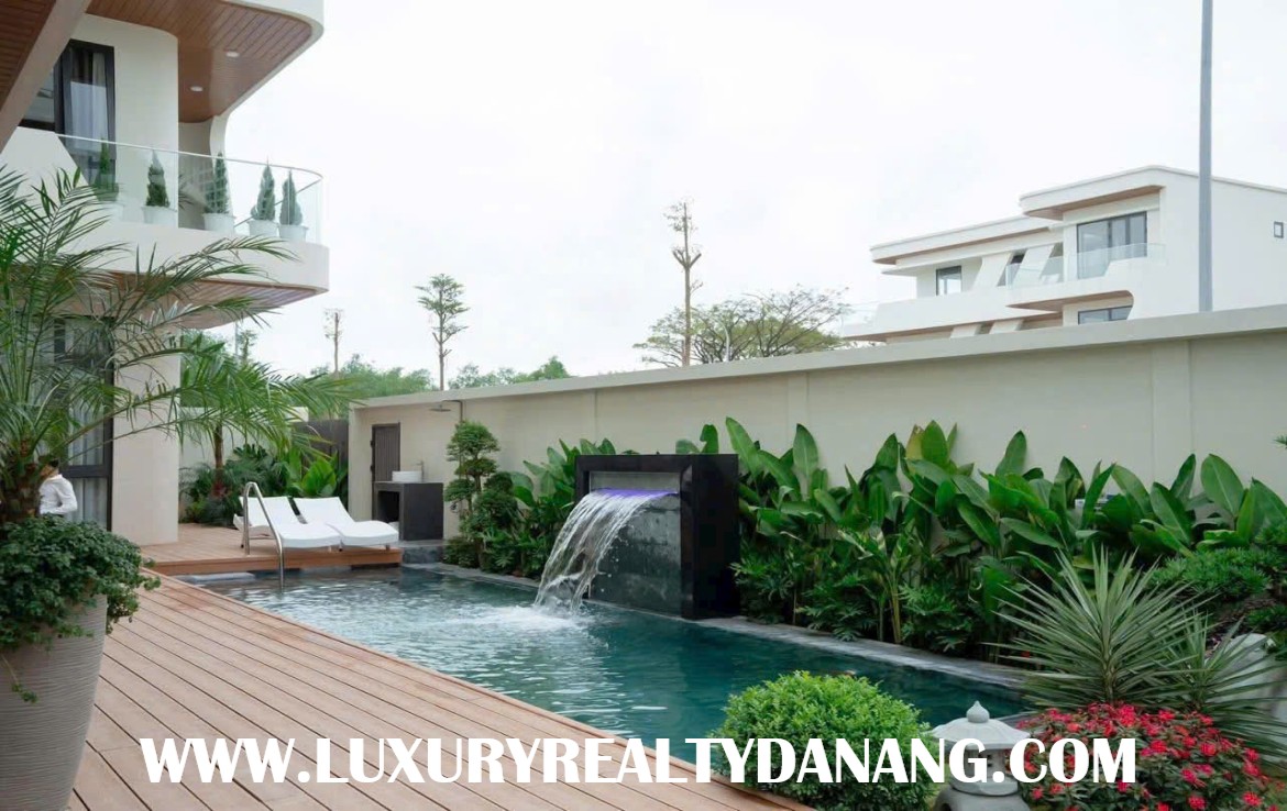 Danang luxury villa for rent in Elysia complex, in Vietnam, modern style