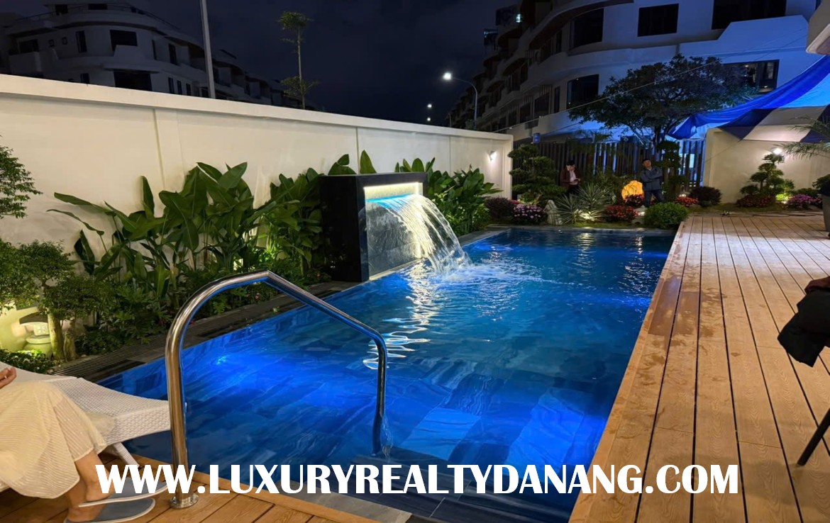 Danang luxury villa for rent in Elysia complex, in Vietnam, near the river