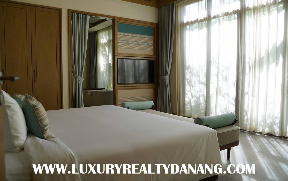 Beachfront luxury villa in Danang in five- star Fusion villas & resort, in Vietnam, five-bedrooms, Ocean view