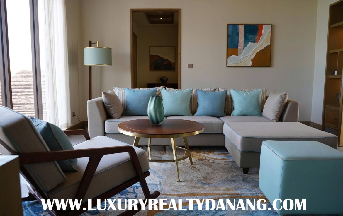 Beachfront luxury villa in Danang in five- star Fusion villas & resort, in Vietnam, five-bedrooms, close to the ocean