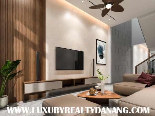 Modern house for rent Danang near Pham Van Dong beach, in Vietnam, Western design