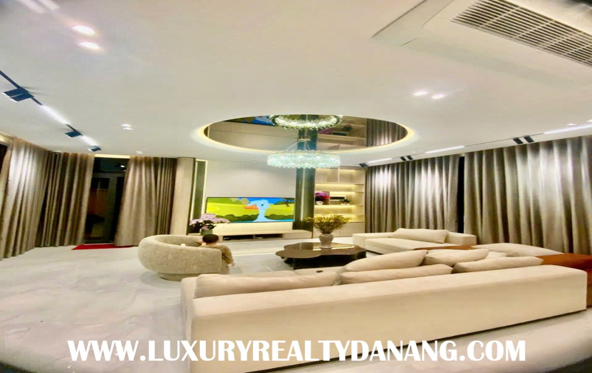 Danang luxury villa for rent in Elysia complex, in Vietnam, walking to the river