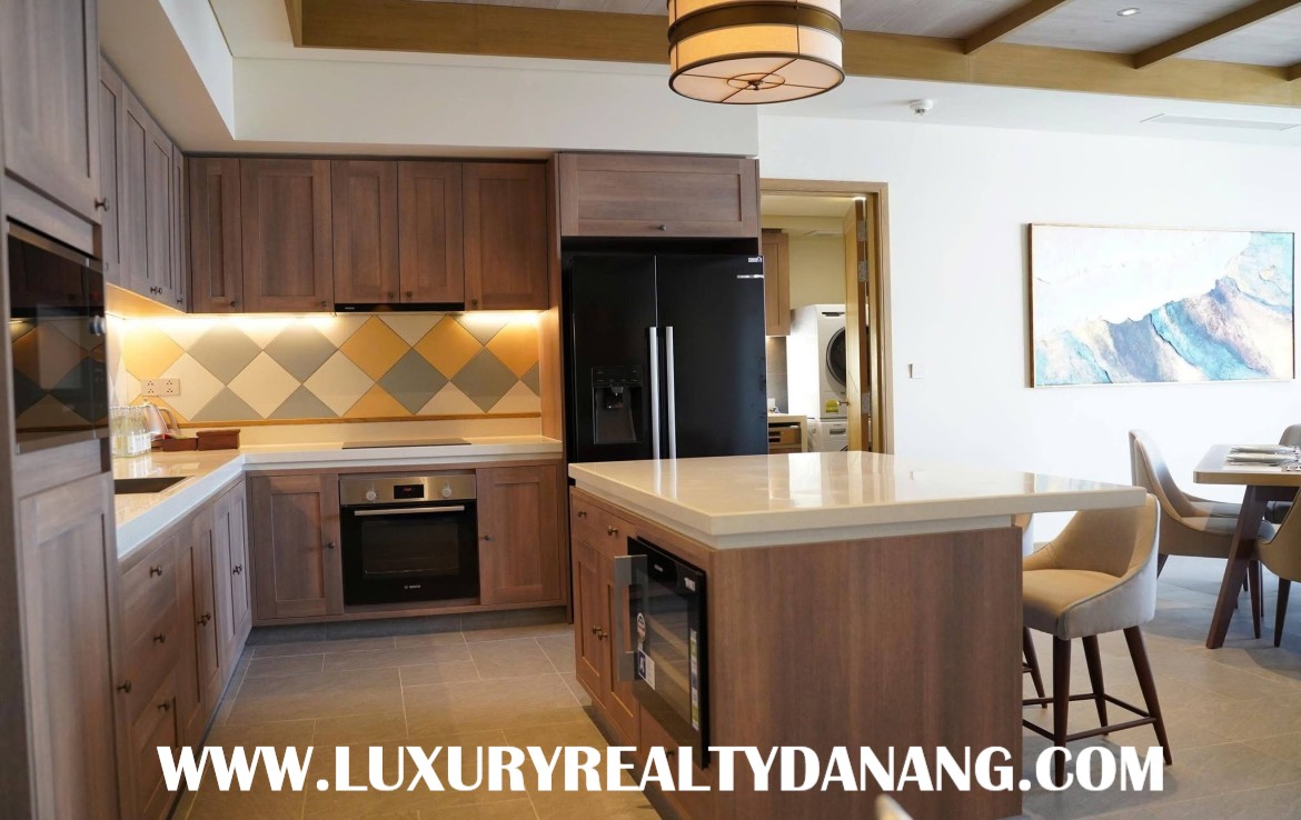 Beachfront luxury villa in Danang in five- star Fusion villas & resort, in Vietnam, five-bedroom, Western style