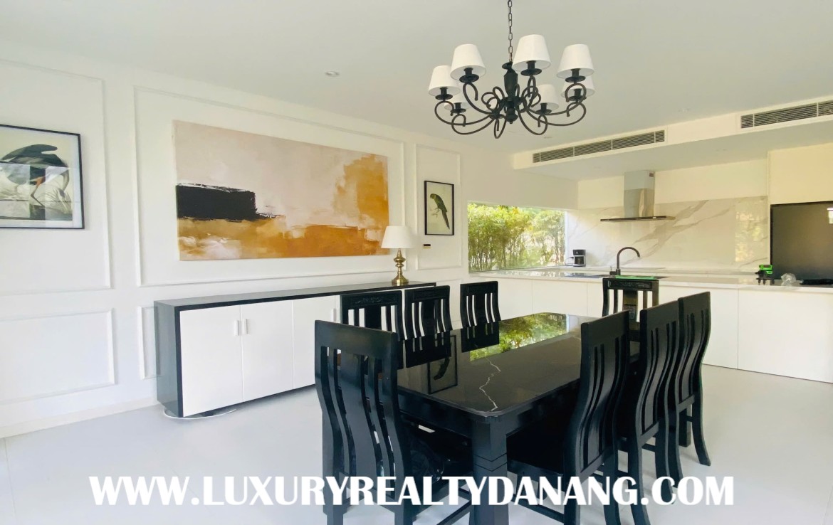 Golf course Villa rental Danang in The Dune Residences, in Vietnam, three bedrooms, Western style 3