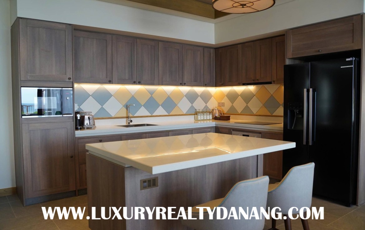 Beachfront luxury villa in Danang in five- star Fusion villas & resort, in Vietnam, five-bedrooms, modern design