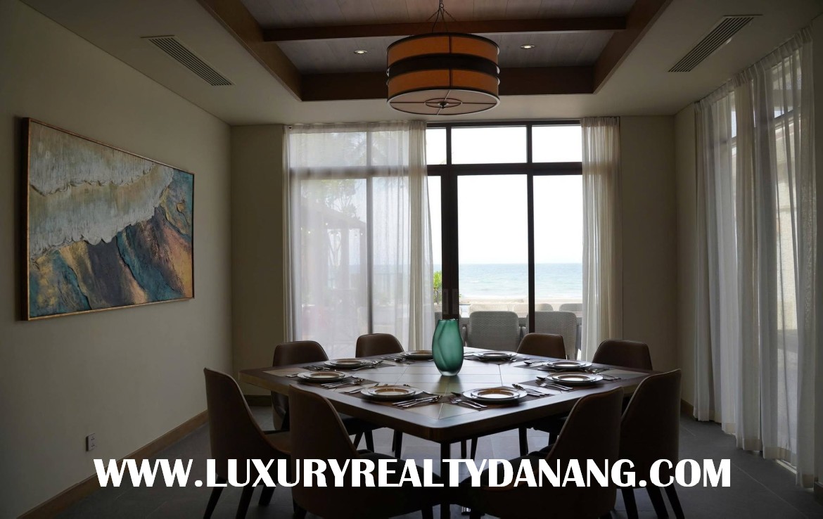 Beachfront luxury villa in Danang in five- star Fusion villas & resort, in Vietnam, five-bedrooms