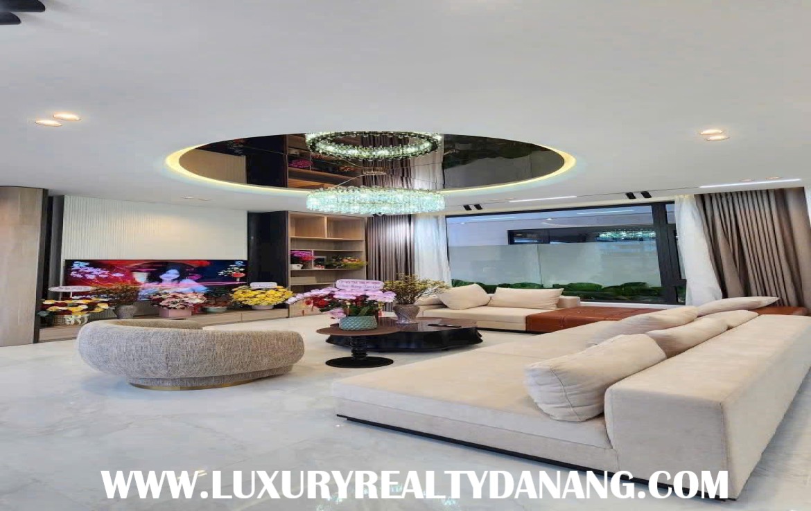 Danang luxury villa for rent in Elysia complex, in Vietnam, modern style